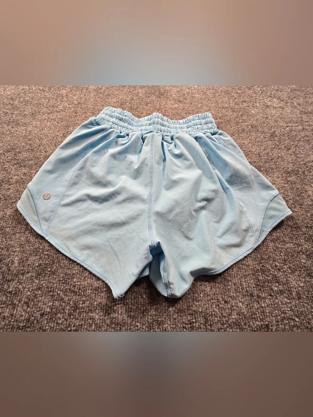 Lululemon Light Blue High-Rise Athletic Shorts Size 0